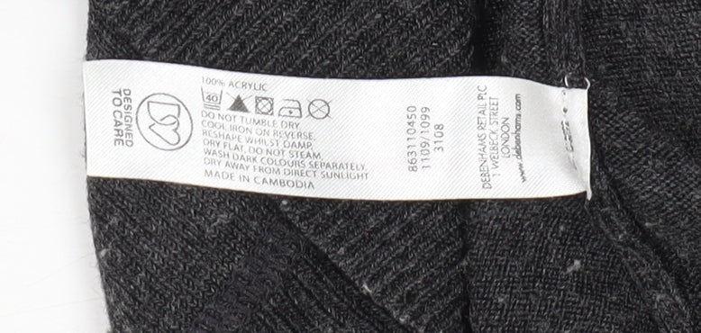 Red Herring Men's Black Cardigan, Size S, V-Neck Knit