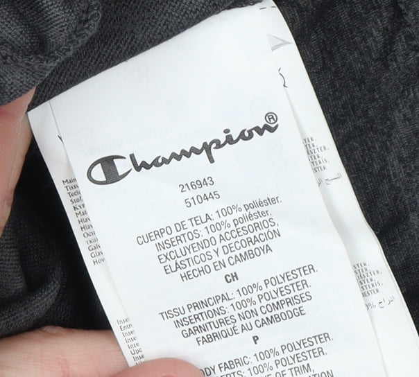 Mens UK Size S Champion Black Full Zip Sweatshirt