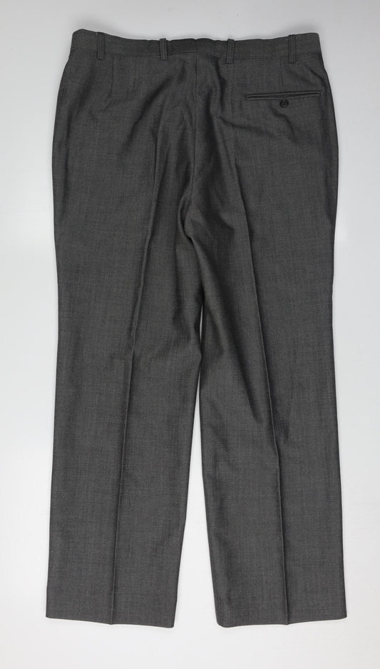 St Michael Men's Grey Dress Pants Size 36