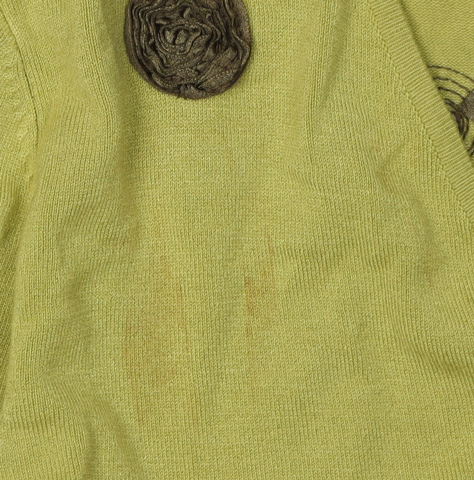 Womens UK Size 18 Kaliko Green Jumper