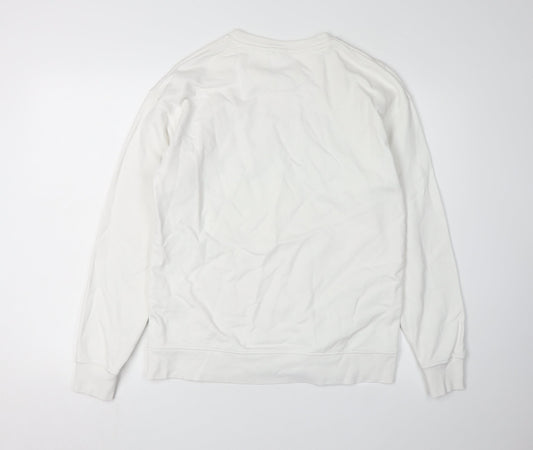 Zara Men's Graphic Print Sweatshirt White S