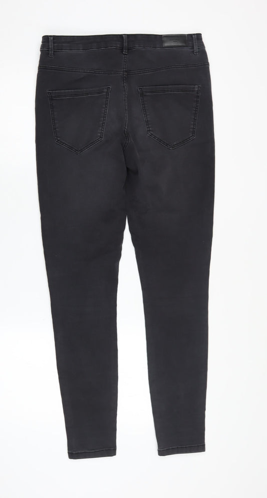 Womens UK Size L VERO MODA Skinny Black Jeans