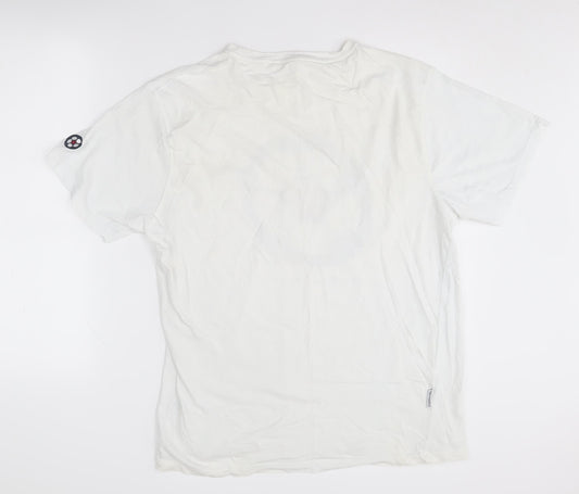 Lambretta Men's White 2XL Football Graphic T-Shirt