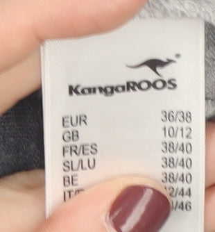 KangaROOS Women's Grey/Blue Pullover Hoodie Size 10/12