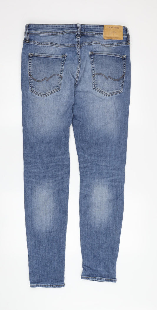 Jack & Jones Men's Blue Skinny Jeans Size 34