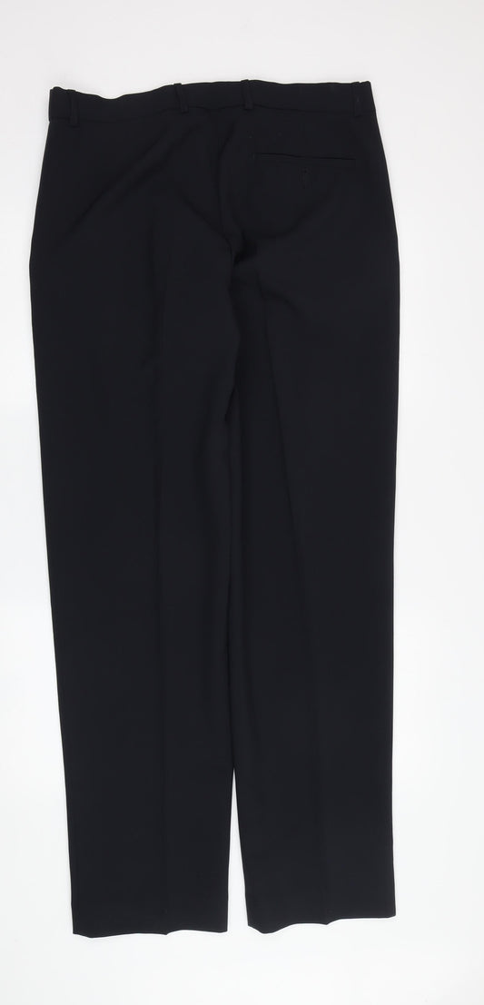 Debenhams Men's Black Dress Pants L Regular Fit