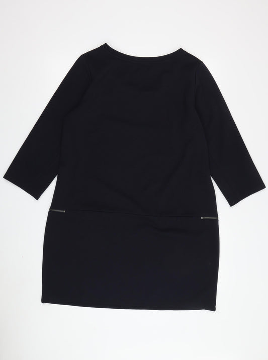 Next Women's Black Bodycon Dress, Knee-Length, Size 12