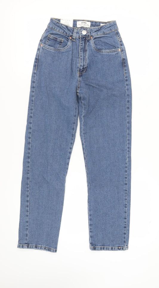 Womens UK Size 6 Cotton On Regular Fit Mom Blue Jeans