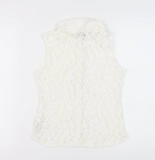 Womens UK Size 8 Marks and Spencer White Blouse