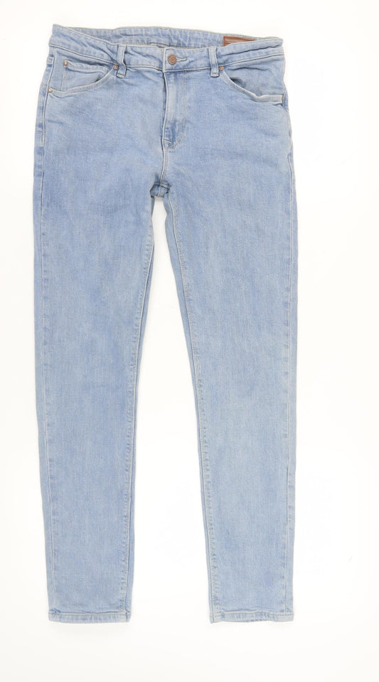 Mens UK Size 32 ASOS Slim Fit Straight Blue Jeans