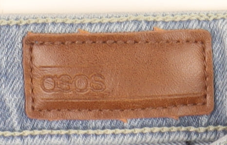 Brand and care label for ASOS Men's Blue Slim Straight Jeans 32W 32L