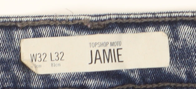 Topshop Women's Blue Skinny Jeans Size 12
