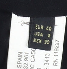 Massimo Dutti Women's Black Bouclé Blazer Size 12