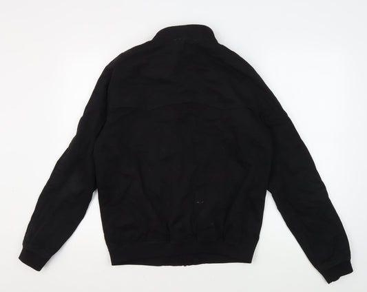 Mens UK Size S Topman Black Bomber Jacket