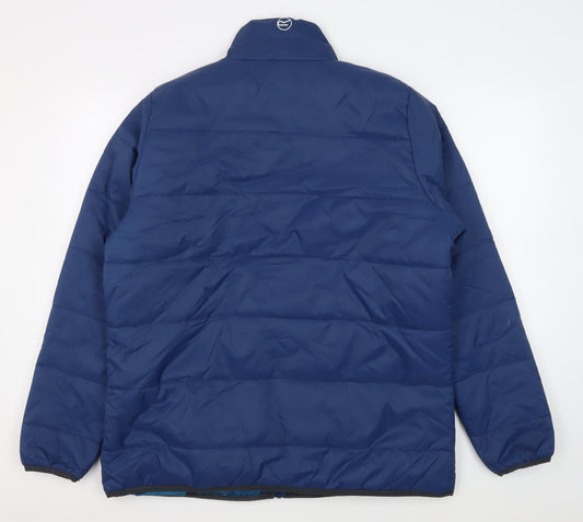 Mens UK Size 20 Plus Regatta Blue Puffer Jacket