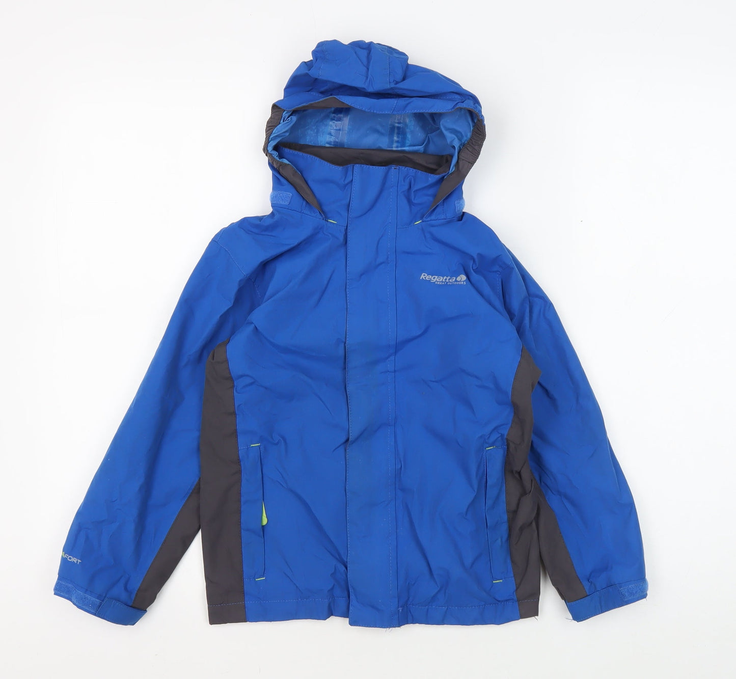 Regatta Boys Blue Hooded Parka Jacket 5-6Y Durable and Stylish