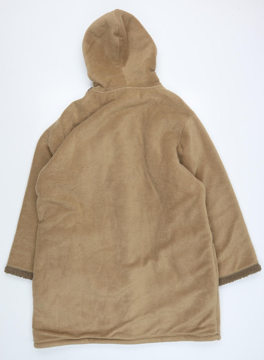 Roman Originals Women's Brown Hooded Cape M