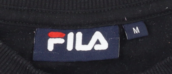 Mens UK Size M FILA Black Pullover Sweatshirt