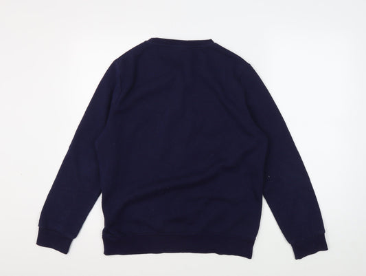 Unisex Adults UK Size S Disney Blue Pullover Sweatshirt