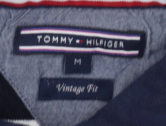 Tommy Hilfiger Men's Blue Stripe Polo M