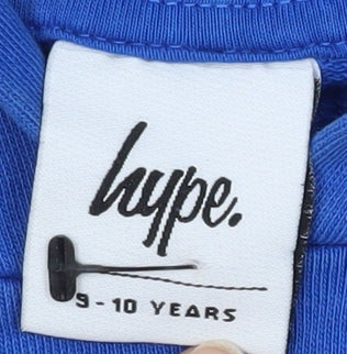 Hype Boys Blue Pullover Hoodie, 9-10 Years, Logo, Casual Wear