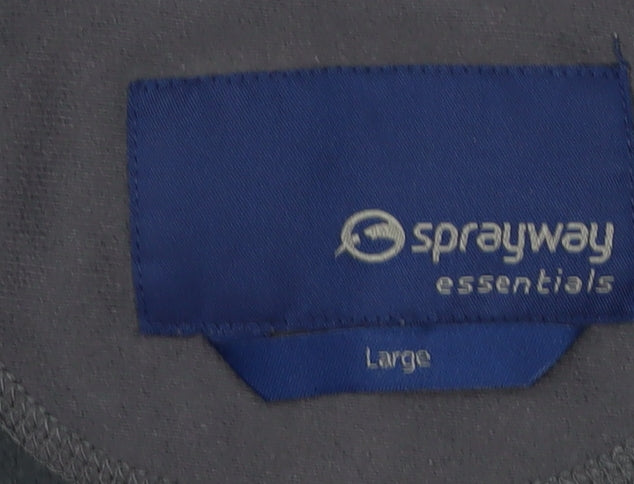 Mens UK Size L Sprayway Black Pullover Sweatshirt