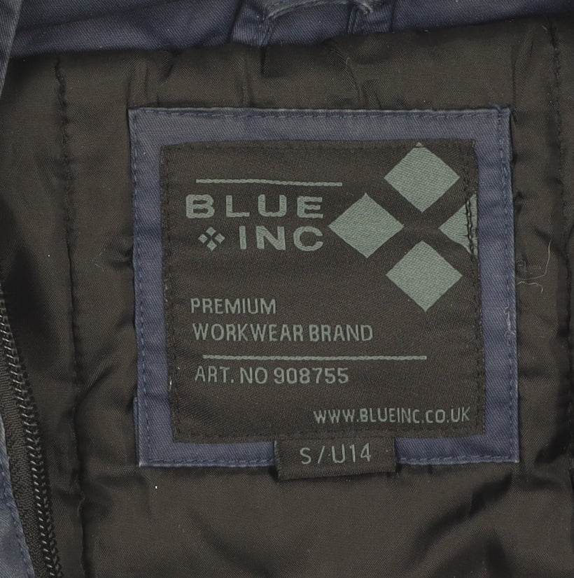 Mens UK Size S Blue Inc Blue Basic Jacket