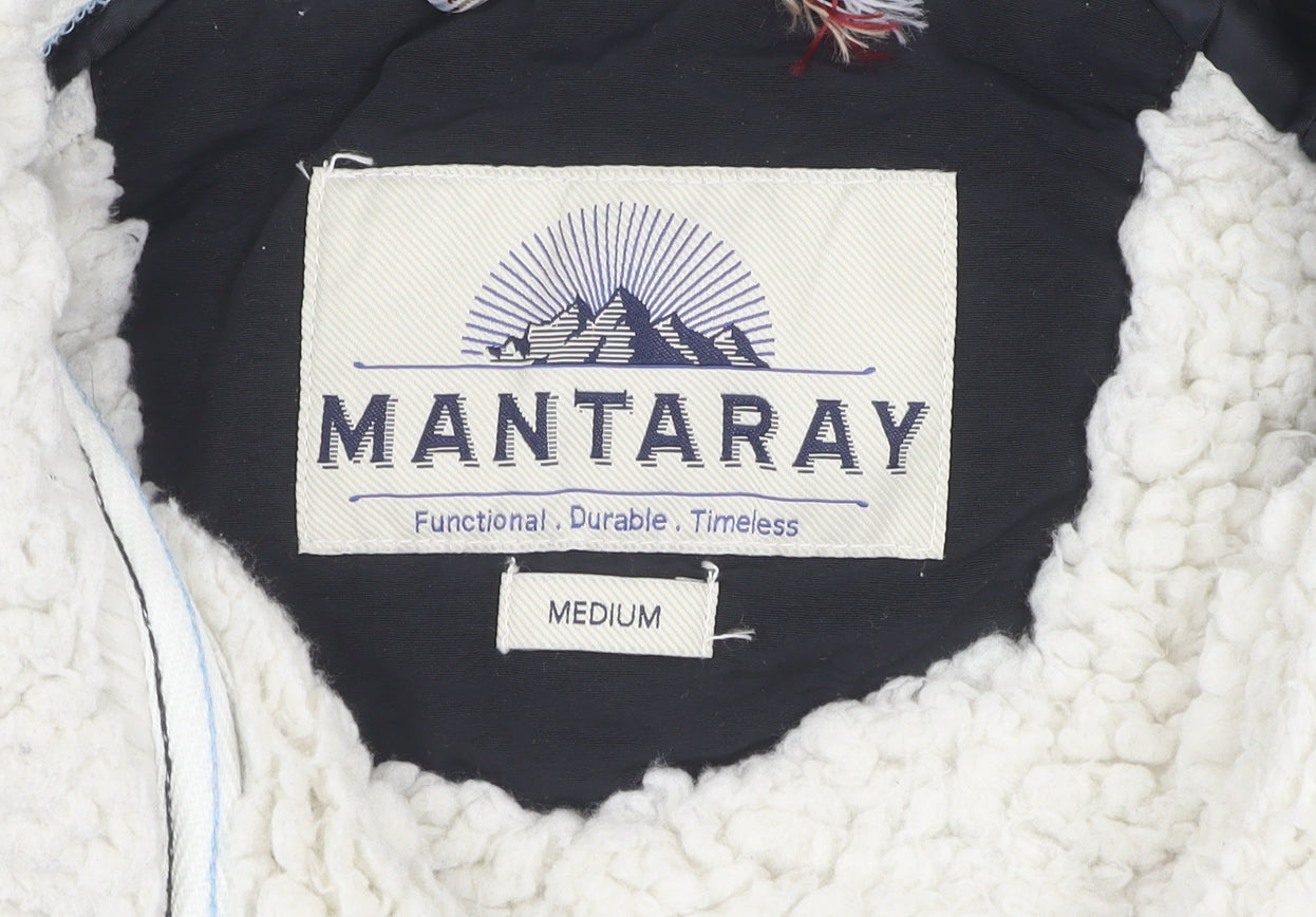 Mens UK Size M Mantaray Grey Basic Jacket