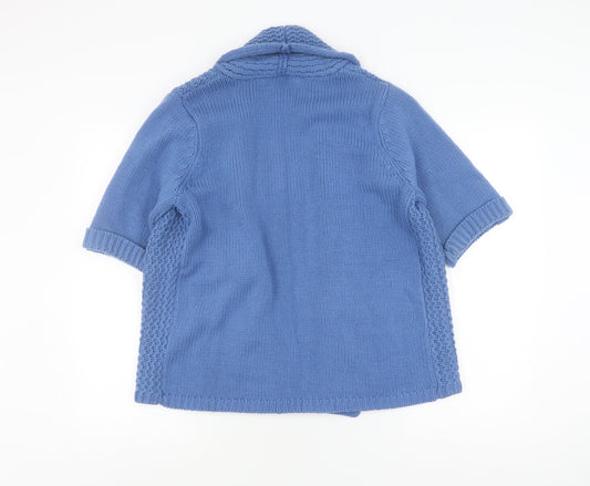 Womens UK Size M Style by EWM Blue Cardigan Jumper