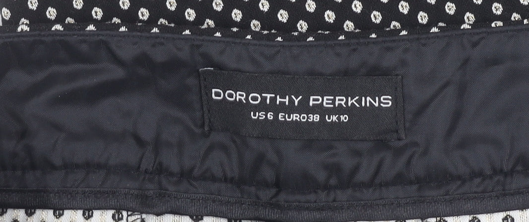 Womens UK Size 10 Dorothy Perkins Black Trousers