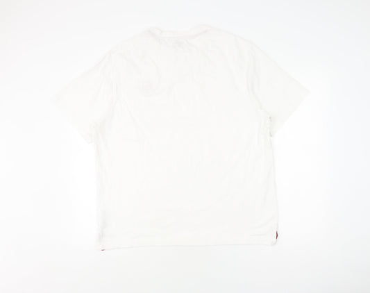 Lee Cooper Men's White 3XL T-Shirt