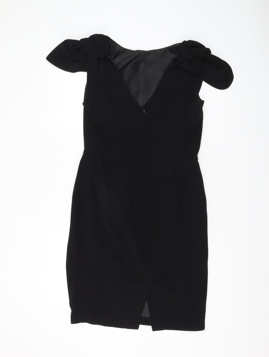 Marks and Spencer Black Sheath Dress Size 10 Women