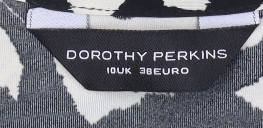 Dorothy Perkins Women's Black Animal Print Wrap Dress