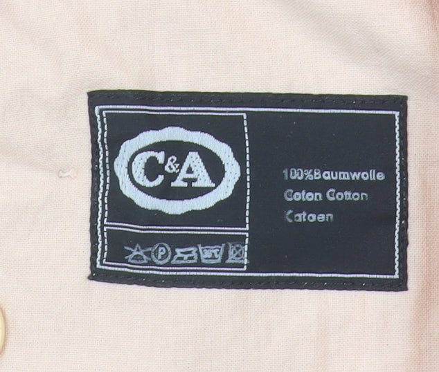 C&A Women's Beige Blazer Size 10 - Stylish Workwear