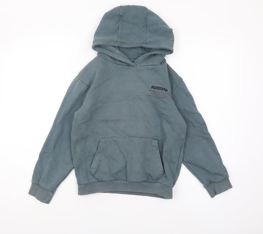 Firetrap Boys Green Pullover Hoodie, 9-10 Years, Casual Essential