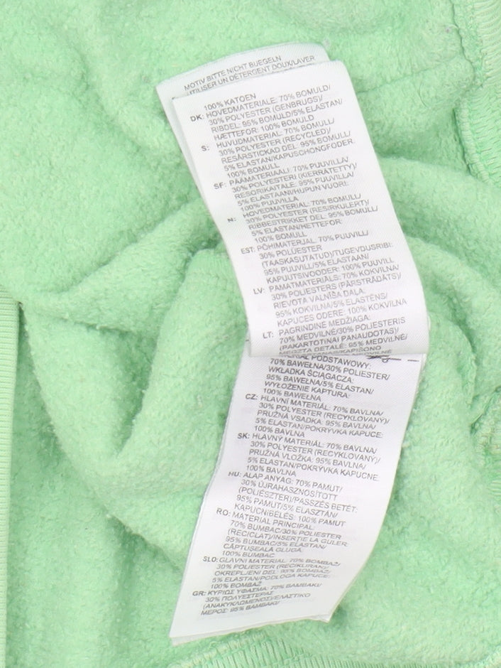 adidas Women's Green Pullover Hoodie, Size 8