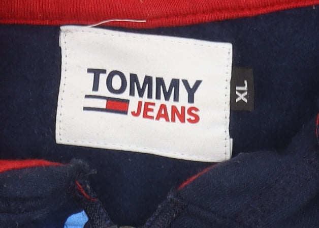 Tommy Jeans Men's XL Blue Full Zip Hoodie