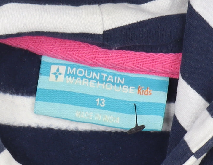Mountain Warehouse Girls Striped Hoodie, Multi, 13 Years