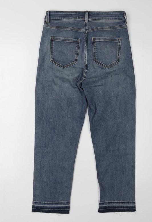 Womens UK Size S Marks and Spencer Regular Fit Straight Blue Jeans