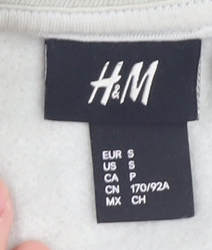 Mens UK Size S H&M Beige Pullover Sweatshirt
