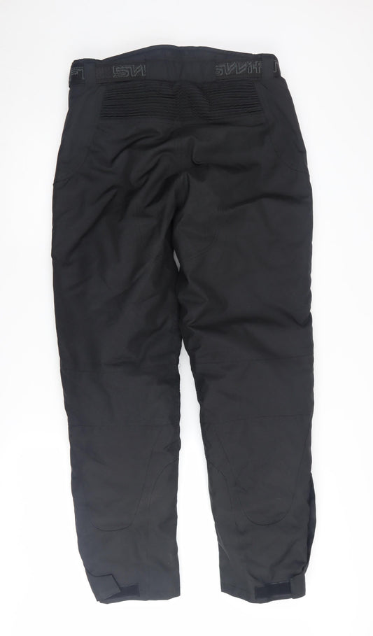SWIFT Unisex Black S Snow Pants with Buckle Closure
