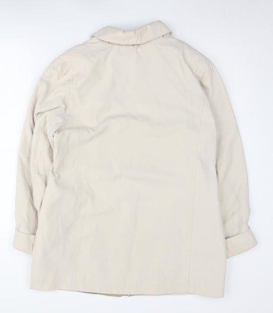 Womens UK Size 12 Isle Beige Basic Jacket