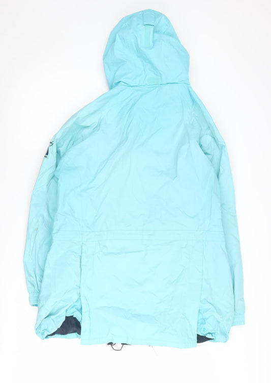 Womens UK Size 18 Jack Murphy Blue Rain Coat