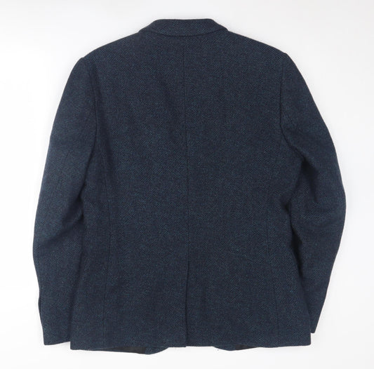 Mens UK Size 40 Topman Regular Blue Suit Jacket