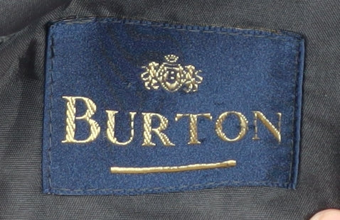 Mens UK Size 44 Burton Regular Black Suit Jacket