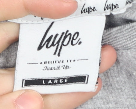Mens UK Size L Hype Grey T-Shirt