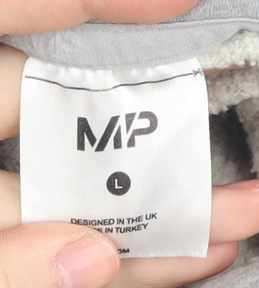 Mens UK Size L MP Grey Pullover Hoodie