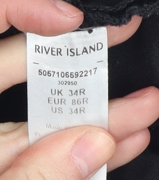 River Island Women's Black Skinny Jeans Size 34