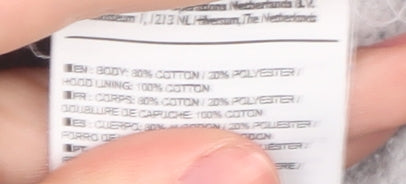 Nike Unisex Grey Full Zip Hoodie 2XL Casual