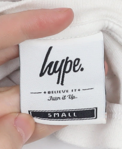 Mens UK Size S Hype White T-Shirt